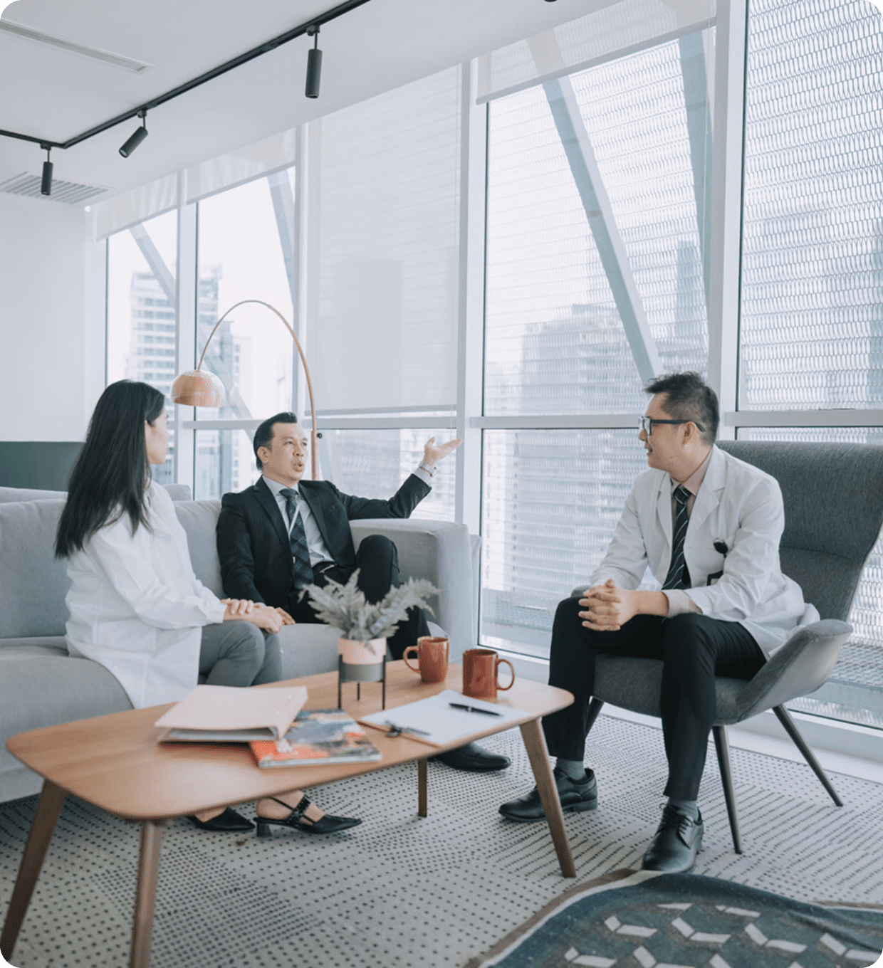 Business meeting in modern office